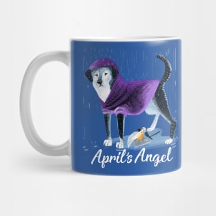 Raincoat puppy an April angel #1 Mug